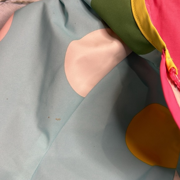 Matilda Jane Polka Dot Vinyl and Cotton Hooded Raincoat Size 6 (1of2) - Picture 3 of 6